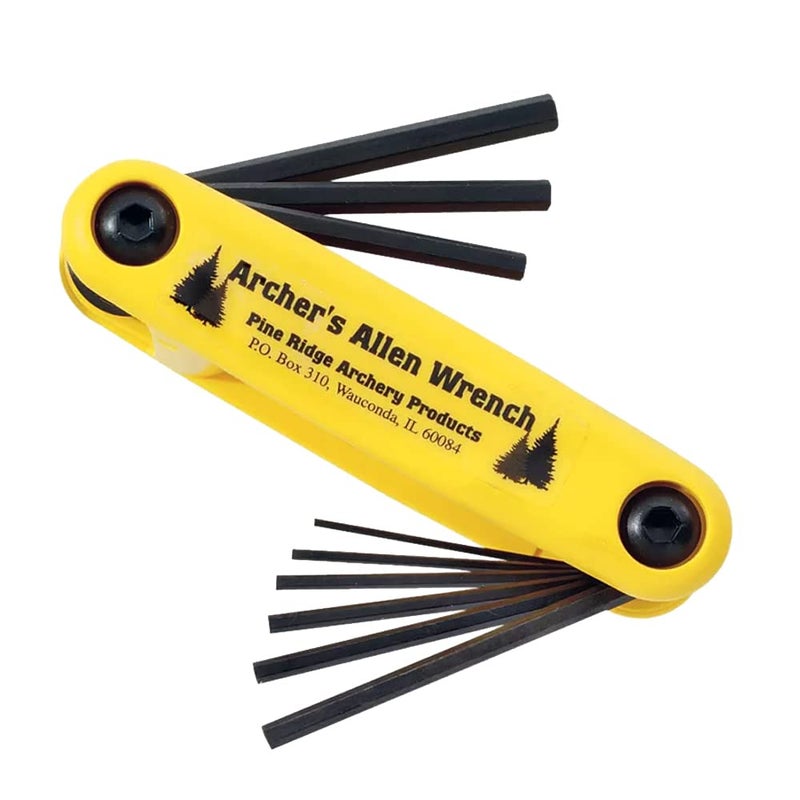 Pine Ridge Archery Archer's Allen Wrench Set and Holster Combo Kit, Yellow - Image 1